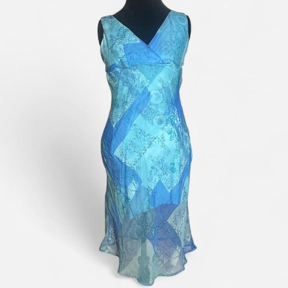 Vintage y2k blue midi dress